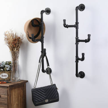 Industrial pipe 2024 coat hooks